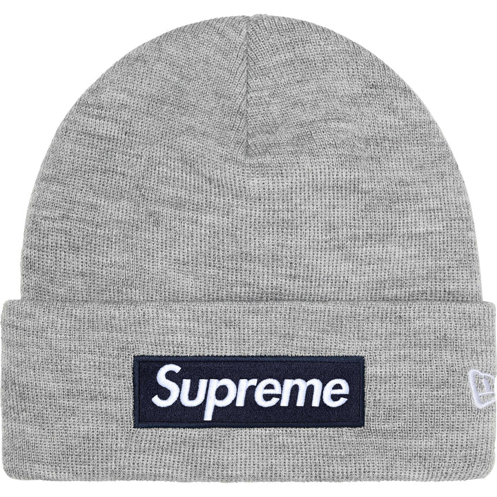 Supreme New Era Box Logo Beanie (FW25) HEATHER GREY