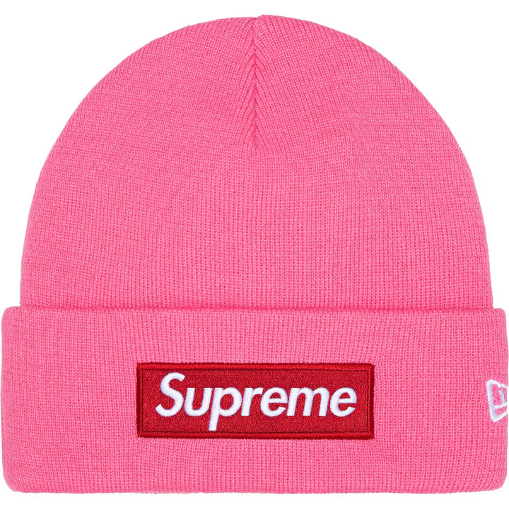 Supreme New Era Box Logo Beanie (FW25) MAGENTA