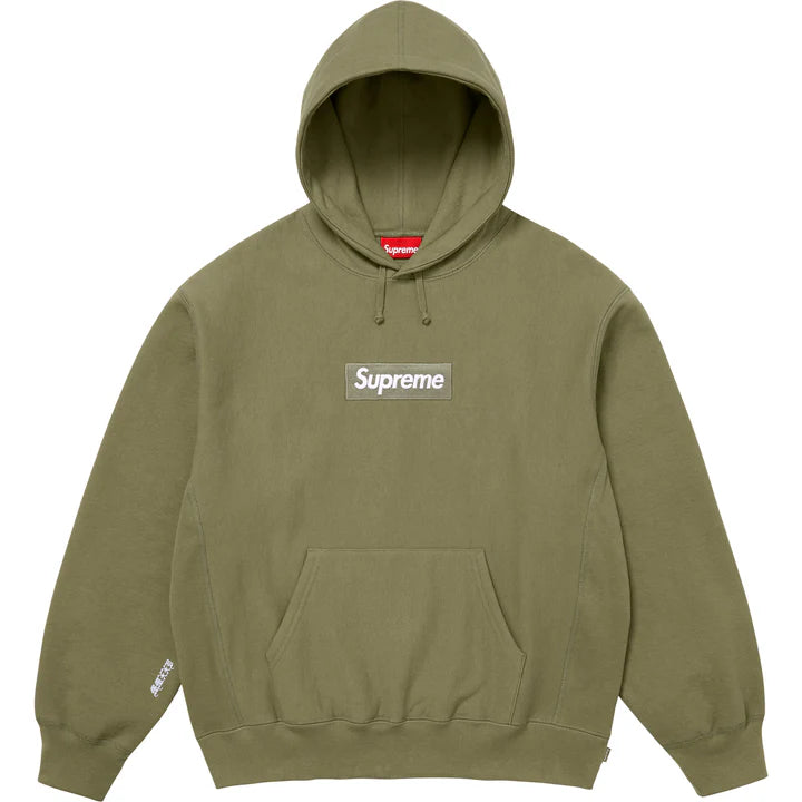 Supreme Box Logo Hooded Sweatshirt 25’ LIGHT OLIVE