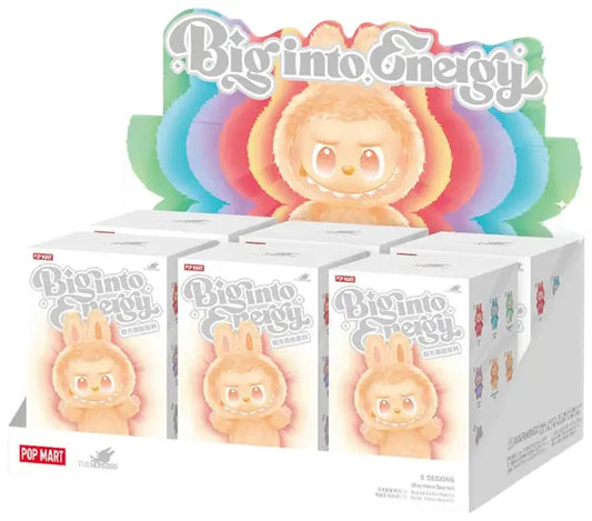 Pop Mart Labubu THE MONSTERS Big into Energy Series Vinyl Plush Sealed Whole Set 'Mystery' (6 Blind Boxes)