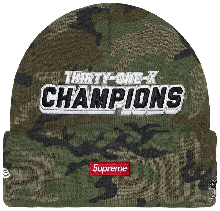SUPREME NEW ERA FOOTBALL BEANIE ‘CAMO’