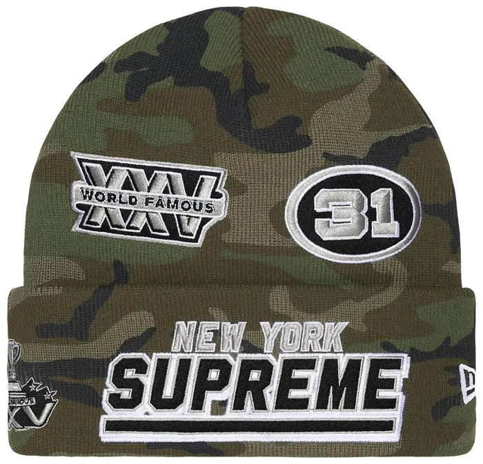 SUPREME NEW ERA FOOTBALL BEANIE ‘CAMO’