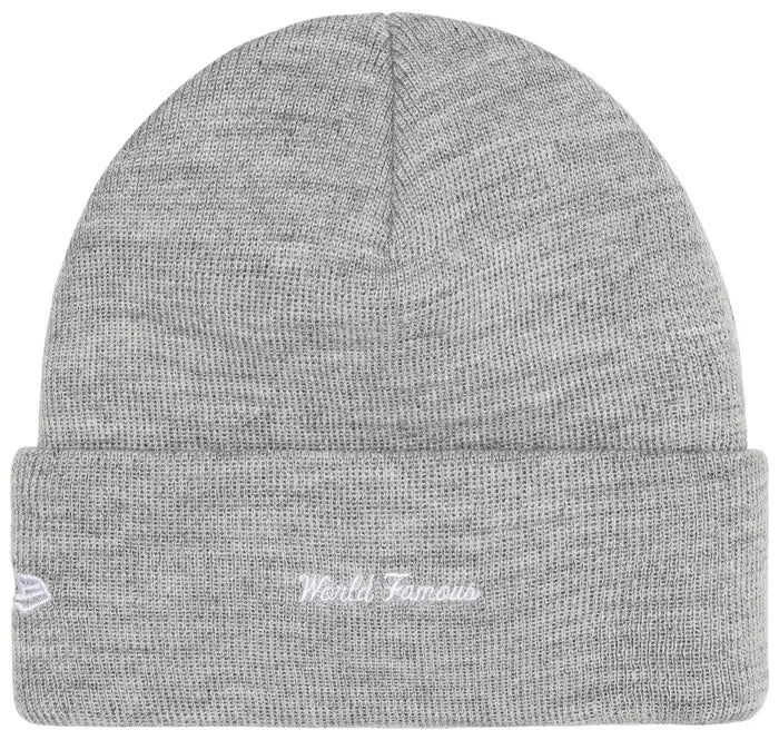 Supreme New Era Box Logo Beanie (FW25) HEATHER GREY