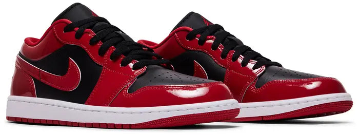JORDAN 1 LOW PATENT VARSITY RED BLACK