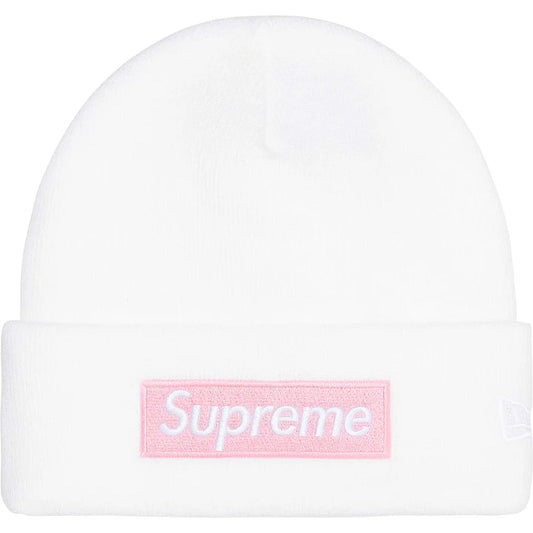 Supreme New Era Box Logo Beanie (FW25) WHITE