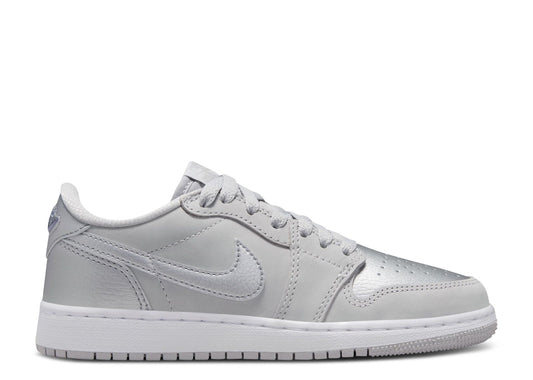 JORDAN 1 RETRO LOW OG GS 'METALLIC SILVER'